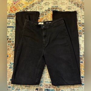 Pilcro anthropologie Black High-Rise Straight-Leg bootcut jeans